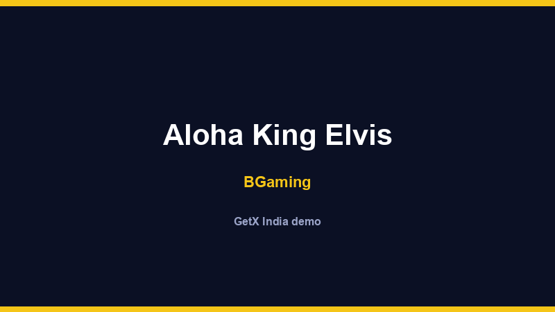 Aloha King Elvis — BGaming
