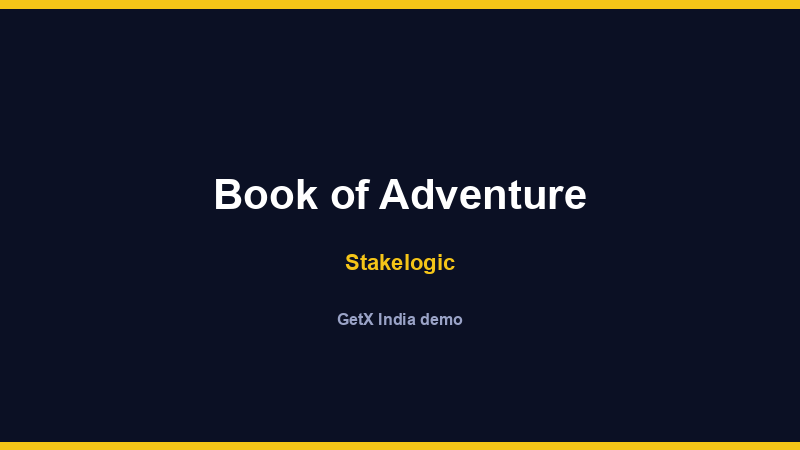Book of Adventure — Stakelogic