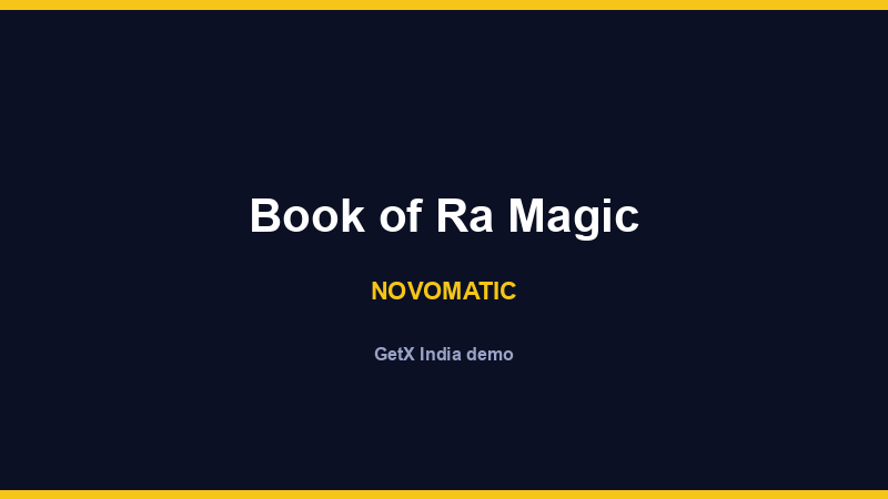 Book of Ra Magic — NOVOMATIC